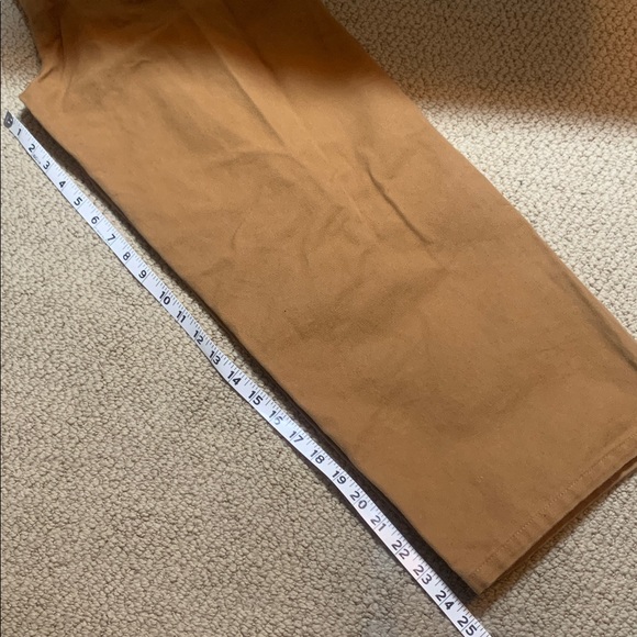 Carhartt Bib Overalls Duck Canvas Double Knee Youth Sz 12 Brown Workwear - Picture 8 of 8